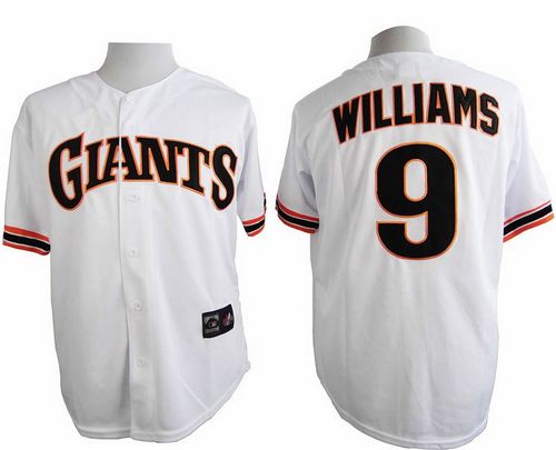 Giants #9 Matt Williams White 1989 Turn Back The Clock Stitched MLB Jersey - Click Image to Close